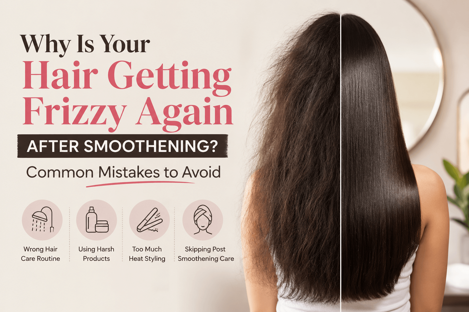 Why Is Your Hair Getting Frizzy Again After Smoothening Common Mistakes to Avoid