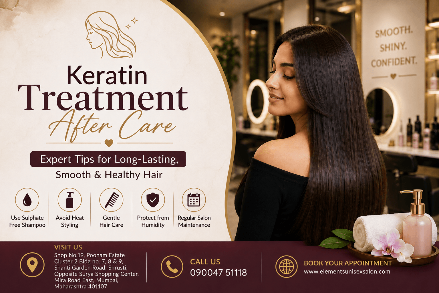 keratin treatment in Mira Road
