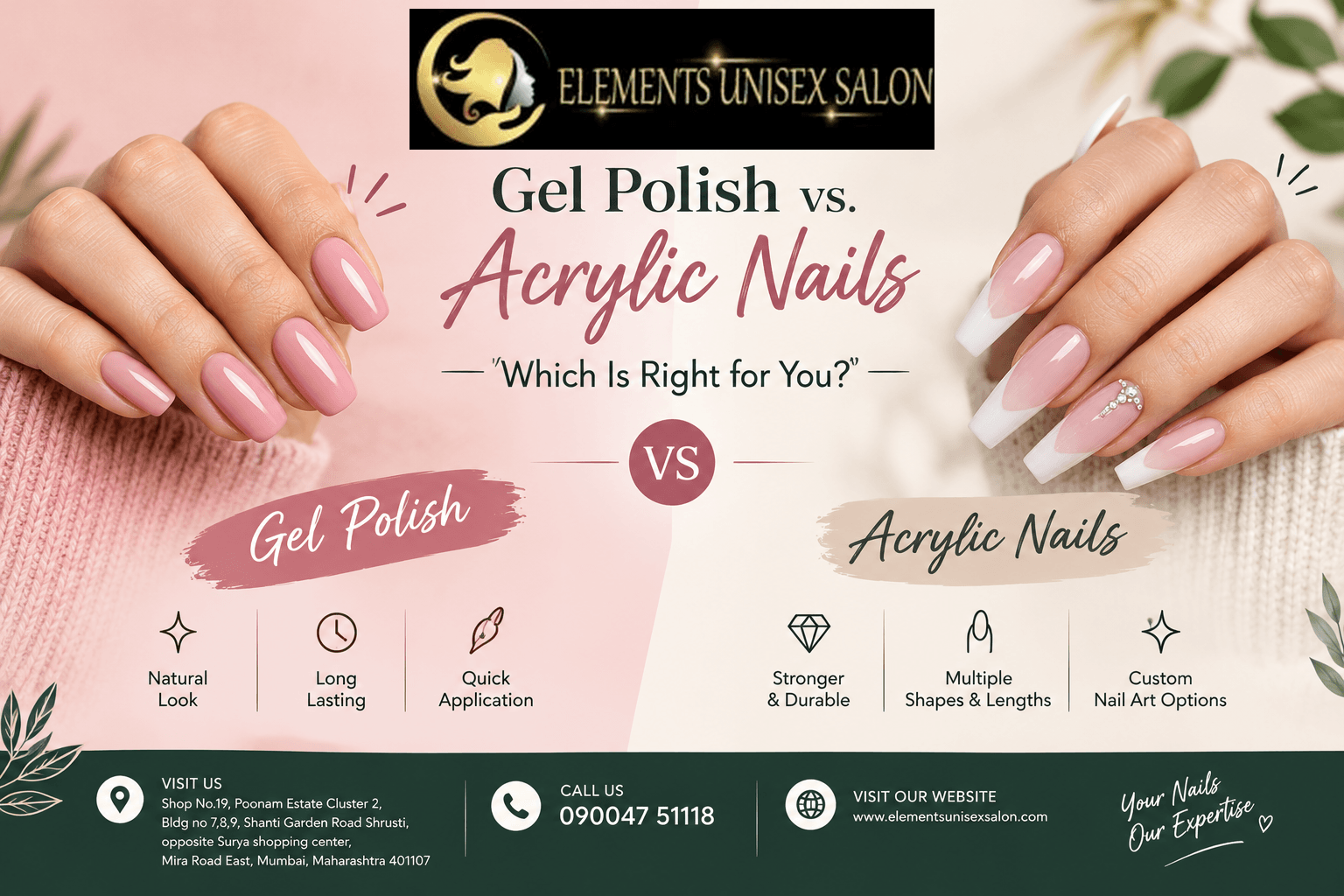 Gel Polish vs. Acrylic Nails