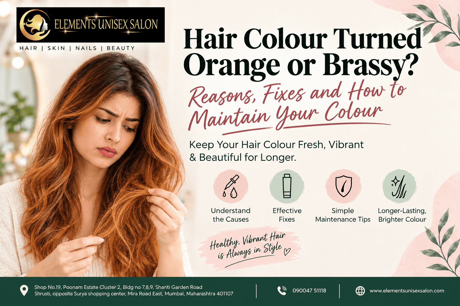 Hair Colour Turned Orange or Brassy Reasons, Fixes and How to Maintain Your Colour
